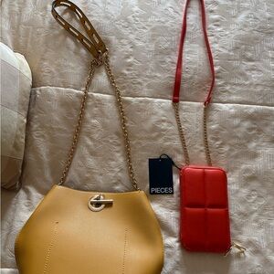 Yellow Chain Shoulder Bag